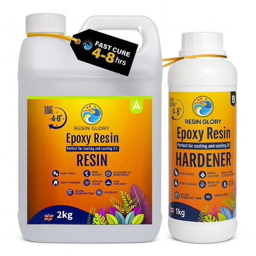 3kg fast cure epoxy resin - resin, kit