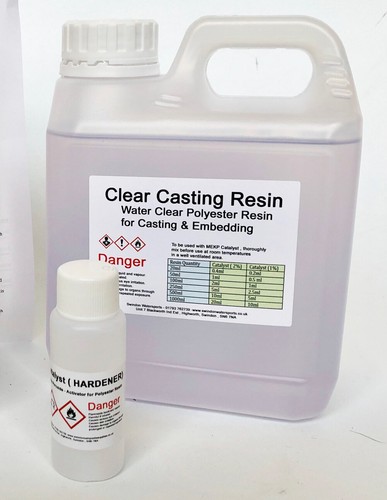 Water clear casting cast - cast, resin