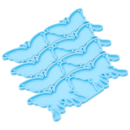4pcs sky blue silicone earring - 4pcs,
