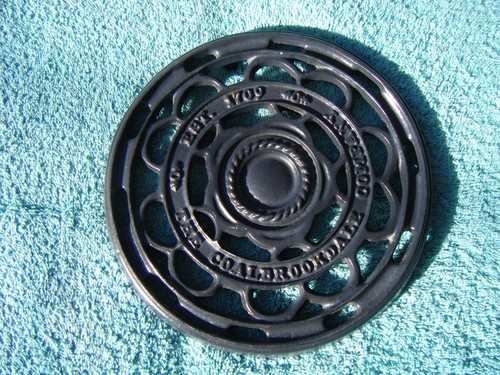 Trivet cast iron coalbrookdale - trivet,