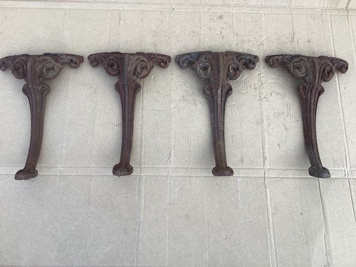 Old cast iron short - , table