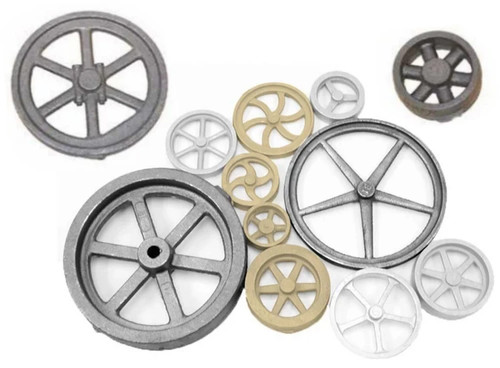 Live steam flywheel castings - live,