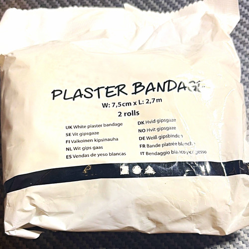 White plaster bandage casting - bandage,